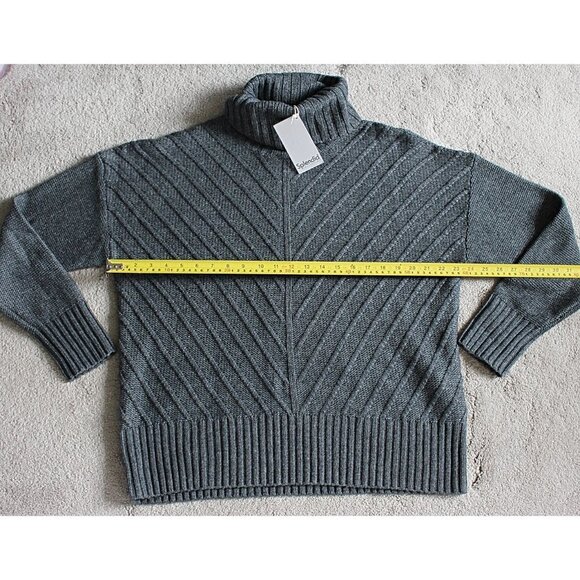 New w/Tags - Splendid Arabella Cowl Neck Pullover, Wool Blend - Grey, Large - Picture 5 of 13